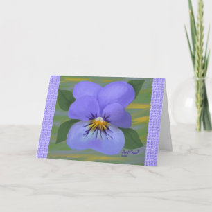 Violet Thinking of You Card (stor utskrift) Kort