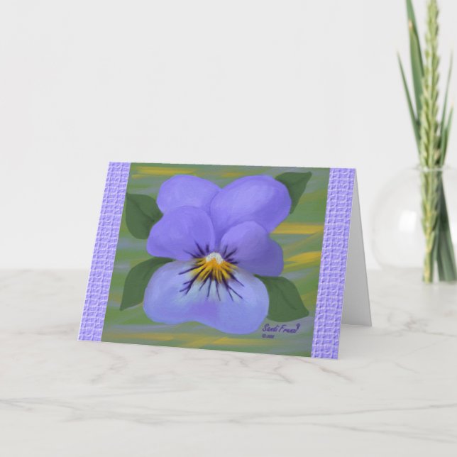 Violet Thinking of You Card (stor utskrift) Kort (Framsida)