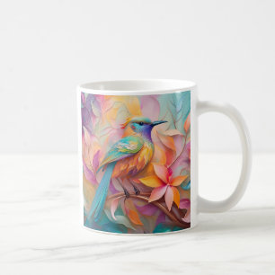 Violet Throated Songbird Fantasy Bird Kaffemugg