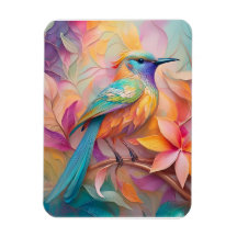 Violet Throated Songbird Fantasy Bird