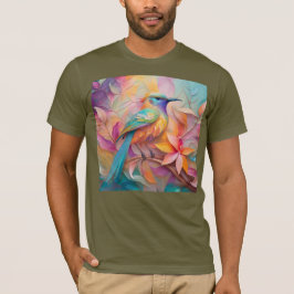 Violet Throated Songbird Fantasy Bird T Shirt