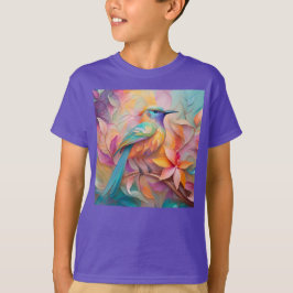 Violet Throated Songbird Fantasy Bird T Shirt