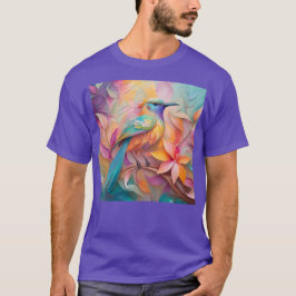 Violet Throated Songbird Fantasy Bird T Shirt