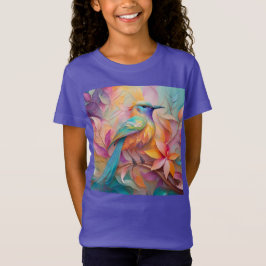 Violet Throated Songbird Fantasy Bird T Shirt