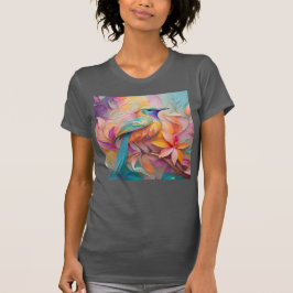 Violet Throated Songbird Fantasy Bird T Shirt