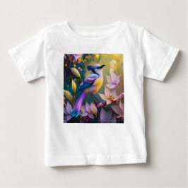 Violet Tuftad Gult Brast Fantasy Bird T Shirt