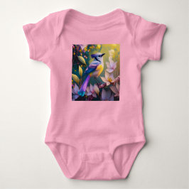 Violet Tuftad Gult Brast Fantasy Bird T Shirt