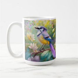 Violet Tufts Jay Fantasy Bird Kaffemugg