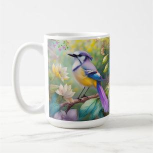 Violet Tufts Jay Fantasy Bird Kaffemugg
