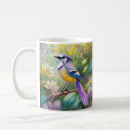 Violet Tufts Jay Fantasy Bird Kaffemugg