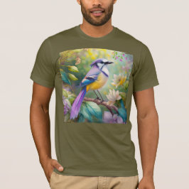 Violet Tufts Jay Fantasy Bird T Shirt