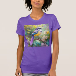 Violet Tufts Jay Fantasy Bird T Shirt