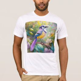 Violet Tufts Jay Fantasy Bird T Shirt