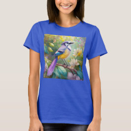 Violet Tufts Jay Fantasy Bird T Shirt