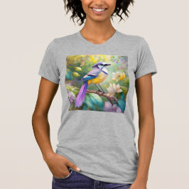 Violet Tufts Jay Fantasy Bird T Shirt