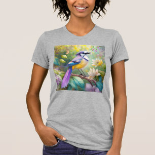 Violet Tufts Jay Fantasy Bird T Shirt