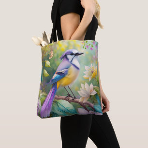 Violet Tufts Jay Fantasy Bird Tygkasse