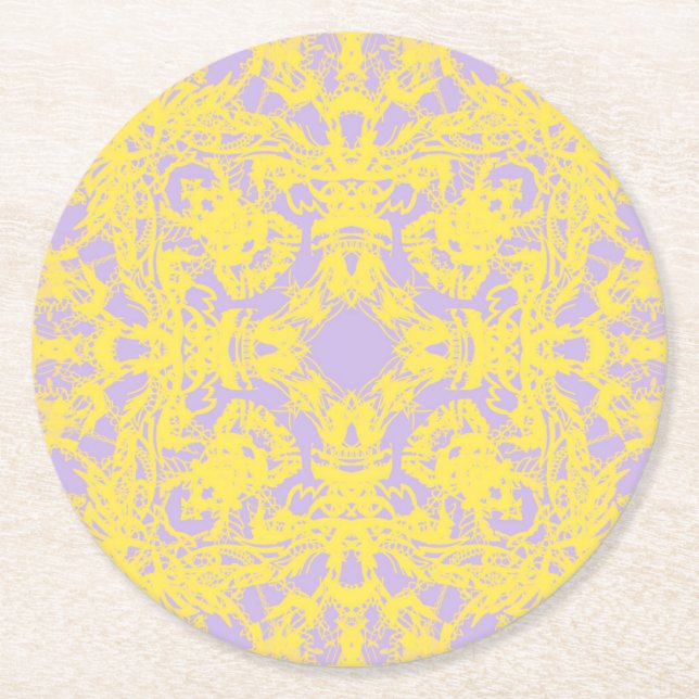 violet underlägg papper rund (Framsidan)