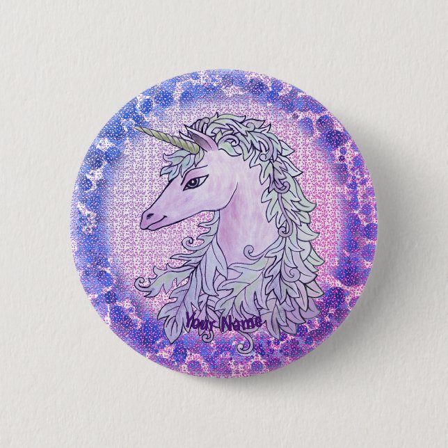 Violet Unicorn-stift Knapp (Framsida)