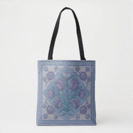 Violet Venus Fly Trap Tote Bag Tygkasse