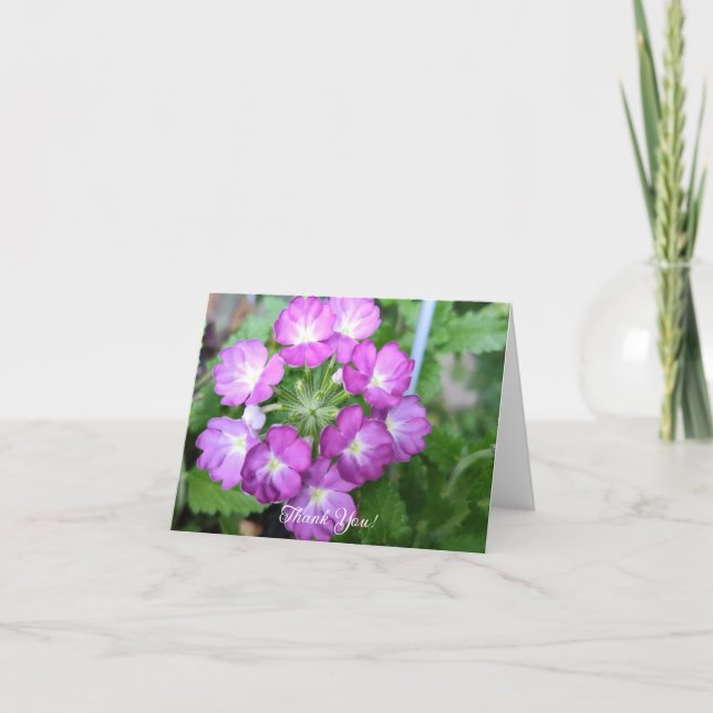 Violet Verbanas Tack Kort (Framsida)