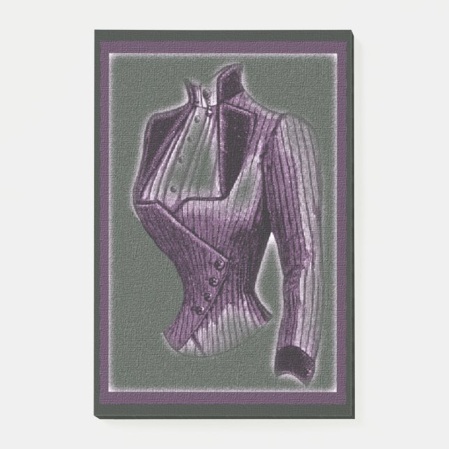 Violet Victorian Blouse Post-it Block (Framsida)