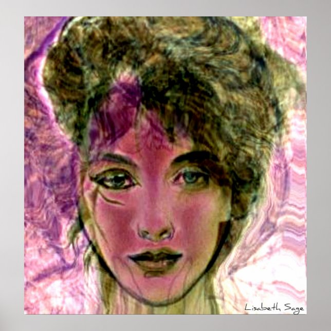 "Violet Warrior" Porträtt Poster (Framsidan)