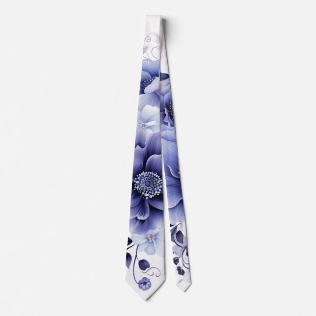 Violet Watercolor Peony Bröllop Groom Slips (Framsida)