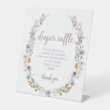 Violet wildblomme flicka, blaper raffle