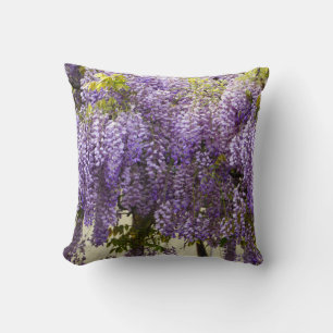 Violet Wisteria Flowers Kudde