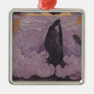 Violeten vinkar, c.1895-6 julgransprydnad metall