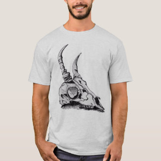 VioletGunmetalArt manar Horned t-skjorta för T Shirt