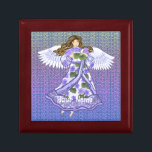 Violets Angel Minnesask<br><div class="desc">Violets Angel Smyckeskrin by ArtMuvz Illustration. Matchande t-shirt i änglar, Kristian-kläder, t-shirt, gåvor och kläder. Gelgåvor är ett tänkbart och meningsfullt sätt att visa någon du bryr dig om. Gelgåvor kan vara religiösor eller sekulära till sin natur, och kan hittas för varje budget. Gelgåvor är en påminnelse om att vi...</div>