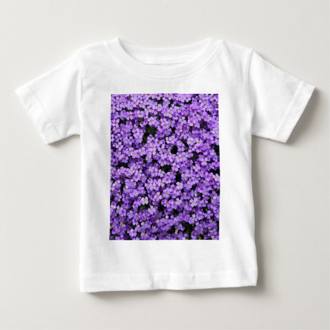 Violets Baby T-Shirt Violet Flowers (Framsida)