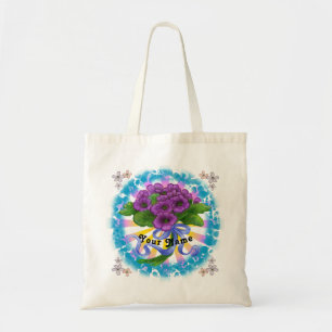 Violets blommor Bouquet Tygkasse