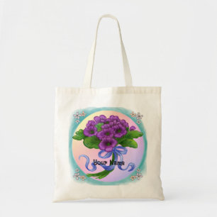 Violets blommor Bouquet Tygkasse