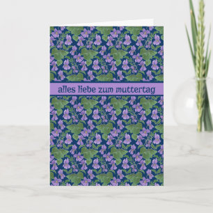 Violets, Mors dag Card, Tyska Hälsning Kort