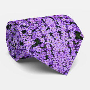 Violets Neck Tie Violet Flowers Slips