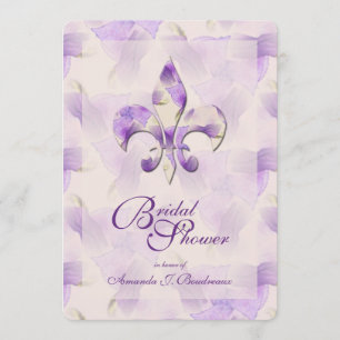 Violets och Fleur de Lis Möhippa Inbjudningar