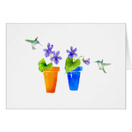 Violets och Hummingbirds OBS Kort