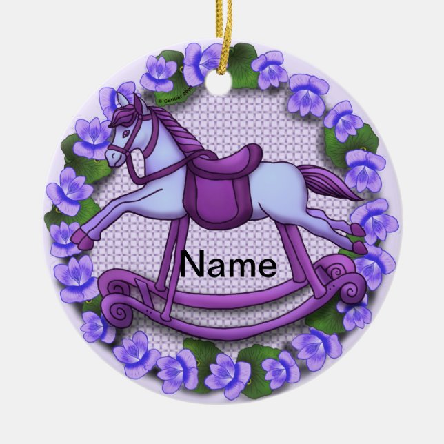 Violets Rocking Horse ornament (Framsidan)