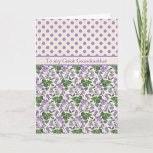 Violets, Underbar mormor med födelsedagskort i feb Kort