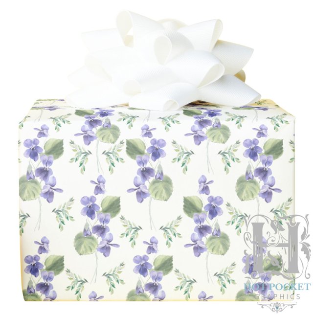 Violets Wrapping Papper Presentpapper (Skapare uppladdad)