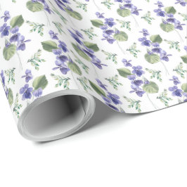 Violets Wrapping Papper Presentpapper