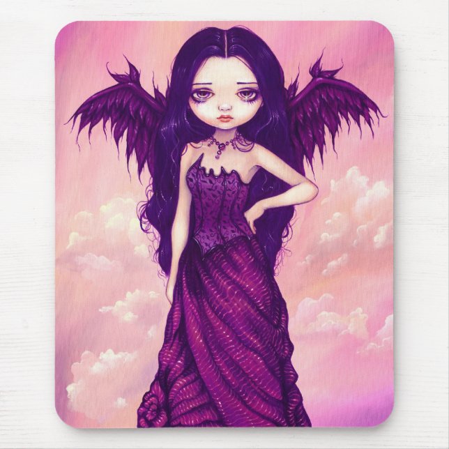 "Violett ängel" Mousepad Musmatta (Framsidan)