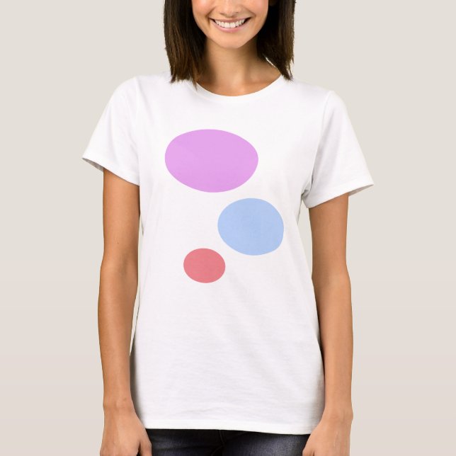 Violett blå och rosa t shirt (Framsida)