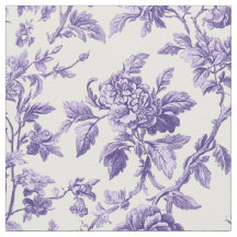Violett botaniskt blommönster
