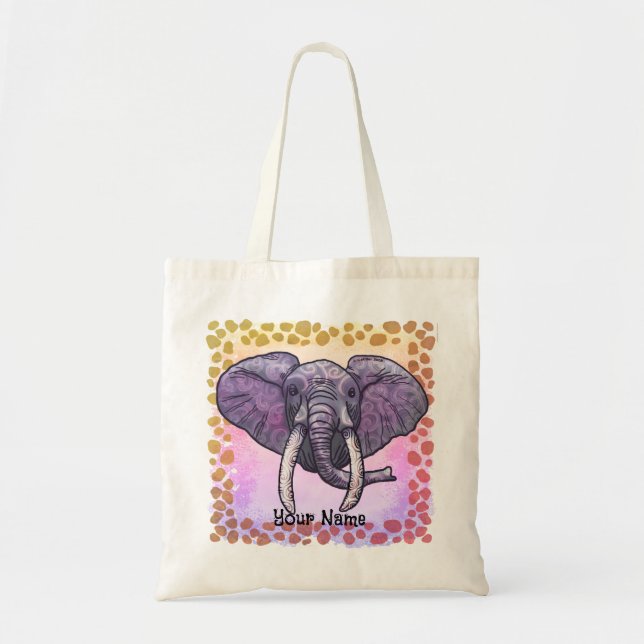 Violett Elefant Tygkasse (Framsidan)