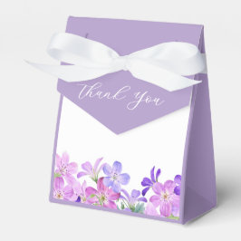 Violett Geranium Blommig Bröllopsdusch  Presentaskar
