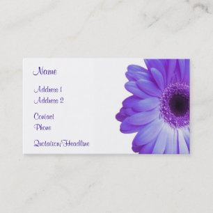 Violett Gerbera Visitkort